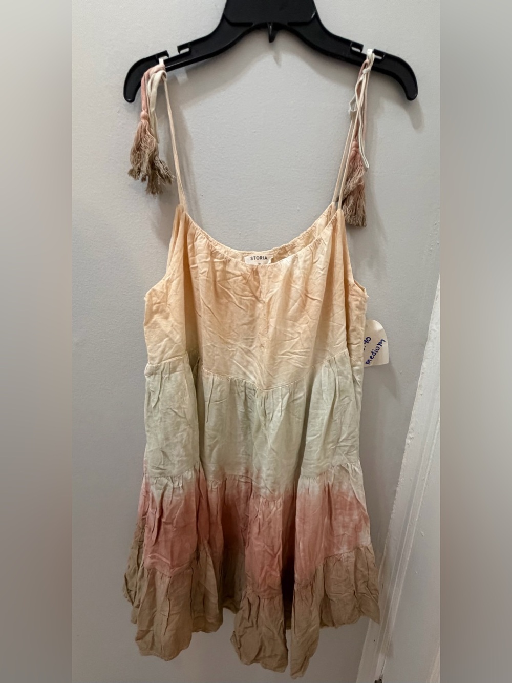 NWT Storia Cream Tiered Dress